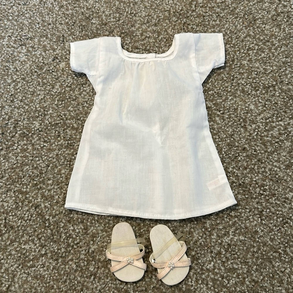 American Girl Gown and Shoes